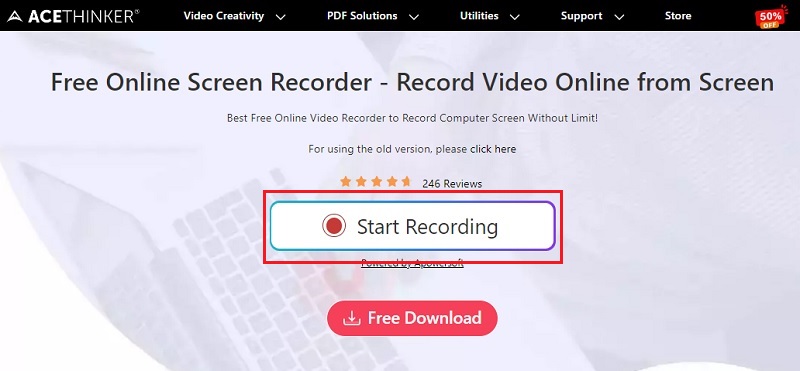 free-online-screen-recorder-launch